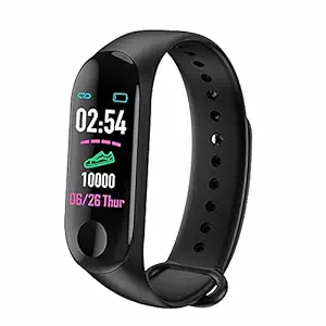 Rhobos { Today Sale} M3 Smart Band Fitness Tracker Watch Heart Rate with Activity Tracker Waterproof Body Heart Rate Monitor LED Touchscreen
