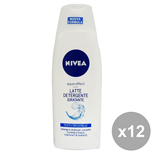 Preisvergleich Produktbild Set 12 NIVEA Acqua Effetto Latte Detergente 200 Ml. 81100 Gesichtspflege