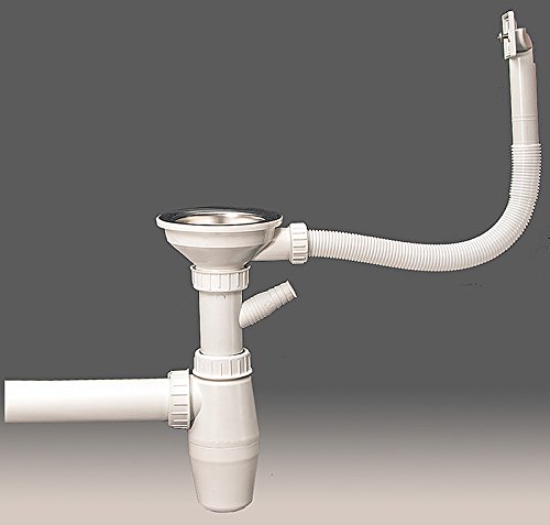 Sifon Ablaufgarnitur Spülenablauf Spülen Siebkorbventil Siphon Geruchsverschluss / ablauf spüle - 4