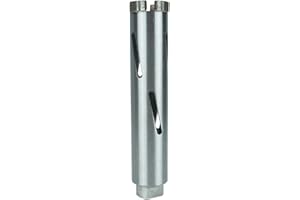 BoDi-TOOLS | Diamantbohrkrone Laser Turbo Beton Trocken M16 Kernbohrer für Beton, leicht armierten Beton, Mauerwerk & Ziegel NL: 180mm | Ø 52mm