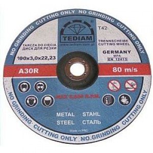 Paquete de 5 molinillos de gran calidad ultra finos, 180 x 2,5 mm, punta circular de acero inoxidable, discos de corte metálico con purpurina