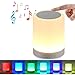 Produktbild WIMI Illuminant Sound Tragbarer Bluetooth Lautsprecher mit LED Beleuchtung, Nachttischlampe mit 6 Lichtoptionen, Touch-Sensor, SD-Karten-Slot, Weiß