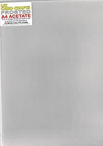 A4 Frosted Acetate 300 Micron x 5 Sheets - UKCC0240 : Amazon.co.uk ...