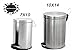 King International Stainless Steel Plain Pedal Dustbin & Stainless Steel Plain Perforated Pedal Bin Set of 2 Pieces(Lifetime Warranty*MADE IN INDIA) RS.1599.00