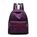 Produktbild QALZM Fest PU Freizeit Koreanisch Licht Breath Wild Tour Schultern Rucksack 35,27 Unzen (oz),Purple-AllCode