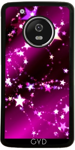 Silicone Case For Moto G5 Plus Purple Christmas Star Xmas