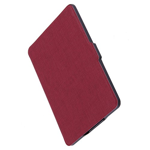 Tsing Kindle Paperwhite Hülle, Smartshell Case Kompatibel für Alle Kindle Paperwhite Die dünnste und Leichteste Schutzhülle (für Alle Vorgängermodelle von 2012, 2013, 2014 und Den Neuen Kindle Paperwhite 2015) (Rot) - 5