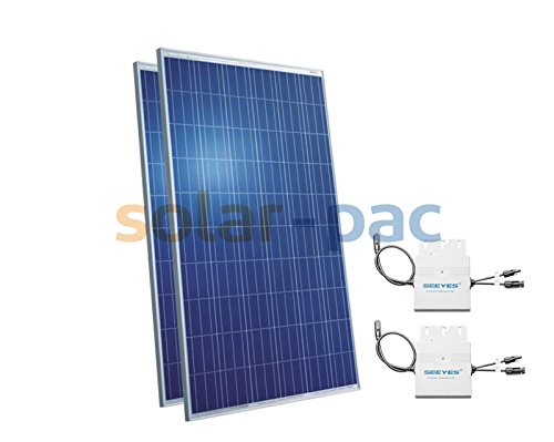 Preisvergleich Produktbild Solaranlage 530Wp mit Plug-In Modulwechselrichter zur Stromerzeugung