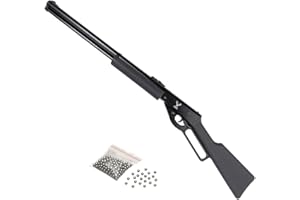 ECOMMUR Escopeta de balines Hunstman Arms Cowboy Underlevel Negra | Carabina de Aire comprimido y Bolas BB's de Acero Calibre 4,5mm [Rifle de Muelle]