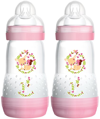 MAM 99921522 - Anti-Colic 260 ml, Doppelpack für Mädchen