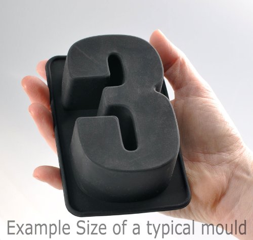 Full 26 Letter Set (A-Z) Alphabet Letters Individual Personalised Silicone Bakeware Cake Mould Pans, Full Set