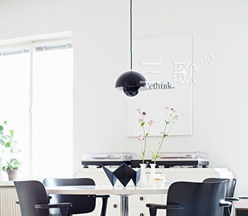 Quietness @ Pendant Lighting Modern LED Chandelier Creative Industries Loft Hanging Lamp for Dining Room Bedroom Living Room Warehouse single large (photographed by the lamp shade the light line is the default white)