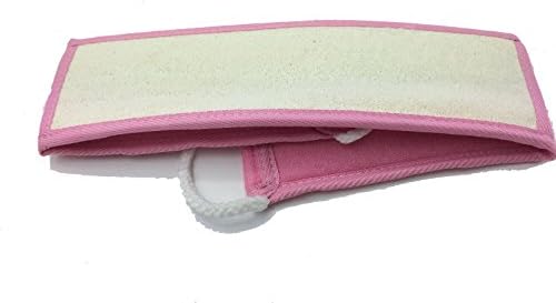 Moomua Exfoliating Body Scrub Natural Loofah Towel for Men or Women (Pink)
