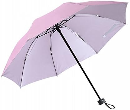 Sunny Umbrella Three Fold Advertising Sun Umbrella Silver Plastic Gift Umbrella Business Activities Gift Umbrella,Pink
