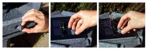 Solaray™ Solar-Vogeltränke „Castille“ mit LED-Beleuchtung - 2