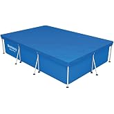 Bestway - Blue Rectangular Tarpaulin for Power Steel Pool Cover 300 X 201 X 66 Cm