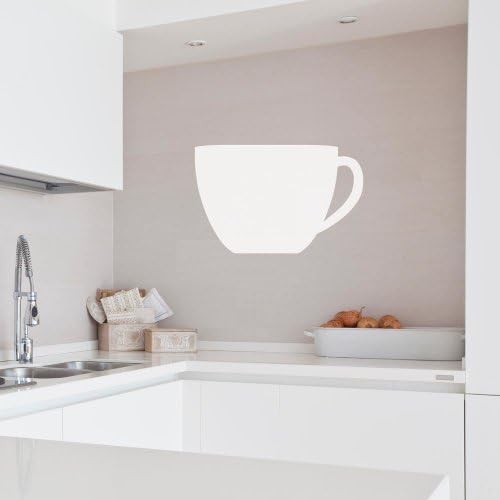 Supertogether Regular Version 3 Coffee Cup Dry Wipe Whiteboard Kitchen Fridge Memo Board Wall Sticker, White