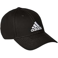 adidas 6 Panel cap Cotton Twill, Cappello Unisex Adulto, Nero/Bianco, Taglia Unica