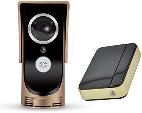 WIFI Doorbell with 720P HD Wireless Video IR Camera Support Night Vision 2-way Talk Back Real-time Viewing Connect Smartphone IOS / Android for Home security Surveillance + Indoor Ding Dong Doorbell