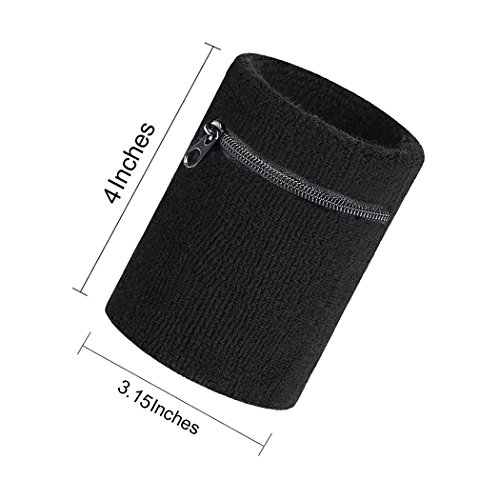 VENI MASEE Sport Dick Solid Color Armband mit Reißverschluss / Wrist Wallet , Preis / Stück - 3