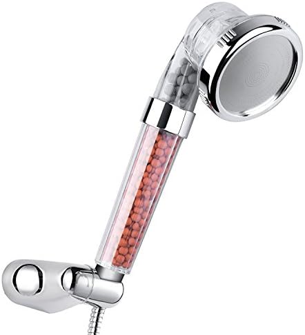 Tri-Function 30% Water Saving Shower Head Plus Ionic Filter Handheld Showerhead with 200% Turbocharged Pressure and Energy Ball Filtration for Fixing Dry Skin & Hair Loss