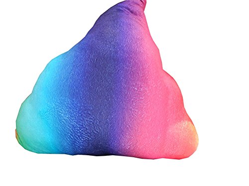 Regenbogen Emoji Kissen Plüsche Dekokissen,20cm Durchmesser - 3