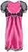 Produktbild Dkaren-Nachtwäsche Damen Negligee aus Satin KLARA (XS – 2XL) (2XL, Pink)