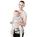 Bebamour Hip Seat Front Baby Carrier Sling Wrapper Breathable Toddler Carrier (Black)