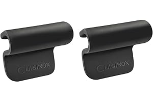 CUISINOX - Ycône - Paire de anses amovibles - Silicone - Noir - Compatible avec les corps de cuisson Ycône