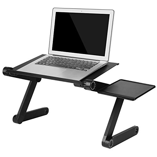 HOMFA Notebooktisch Bildschirmst  nder als Betttisch Laptoptablett Lese Tisch faltbar mit Luftrillen 42 26 5-50cm  0  -360  schwenkbar