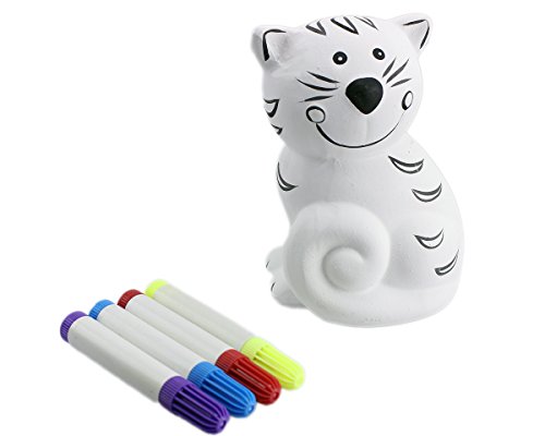 Spardose GYD -- Katze Sparschwein Katze zum bemalen.
