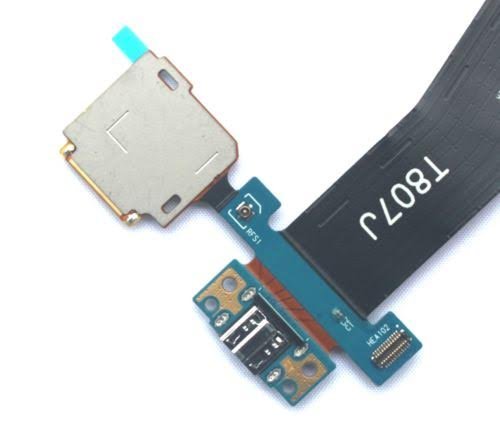 Dock Connector Ladebuchse Lade Port Mikro USB und SD Karten Halter für Samsung Galaxy Tab S 10.5 inch SM-T800 T801 T805 T807 inkl Flexkabel Mikrofon und Home Button Anschluss vorinstalliert inkl. 2 x Schraubenzieher und Plectrum für einfachen Einbau MMOBIEL - 7
