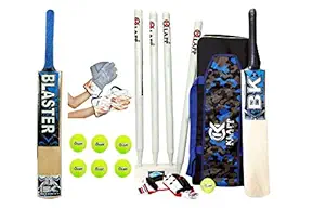 Klapp Fighter Kashmir Willow Cricket Kit for Boys and Adults with Two Bat