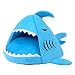Produktbild Yihya Nette Oval Form Weich Warm Indoor Haustier Pet Puppy Hundehütte Höhle Vlies Plush Hund Katze Kätzchen Bett Haus mit Abnehmbarem Nest Pad Mat Größe Groß: 50*45cm / Blau