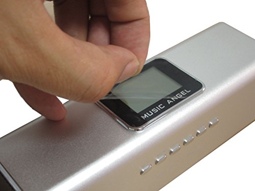 Music Angel- FM-Radio/MP3 Player – Line In / MicroSD – Stereo Lautsprecher / Boxen / Soundstation / für Handy, PC, LAPTOP, NETBOOK, Tablet – Farbe Silber - 6