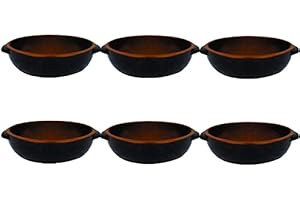 CERAMICHE BENEGIAMO SET 6 TEGAMINI GNOCCHI TERRACOTTA IDONEI PER MICROONDE