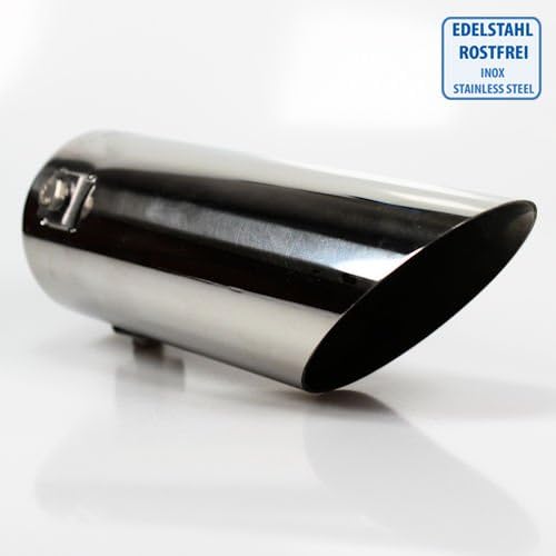 Universal Stainless Steel Exhaust Trim Tailpipe Sport Exhaust Exhaust Trim Straight Angled