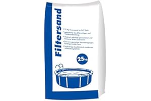 HAMANN MERCATUS GMBH Hamann Filtersand 0,4-0,8 mm 25 kg Sandfilteranlagen, Schwimmbad, Rückstandsfrei löslich, Filtert mechanisch Schmutzpartikel, Algen, Pollen u.a.