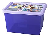 Lego Friends Aufbewahrungsbox, gro�, 18 l, stapelbar, Durchsichtig Lila - Lego