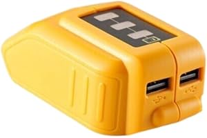 JANRI Replacement USB Power Source DCB090 Cordless Charger Converter compatible with DEWALT 14.4V 18V/20V Max Li-ion XR Slide Battery DCB184 DCB204 DCB205 DCB203 DCB200 DCB201 DCB120 DCB180