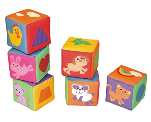 Soft blocks mix and match activity cubes - variety of themed fun pictures - Will arrive boxed