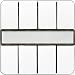 Produktbild Jung CD2074NABSWW KNX Tastsensor Standard 4-fach