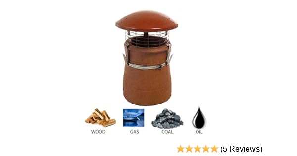 Chimney Pot Rain Cowl Cap For Woodburner Logburner Multifuel Stove