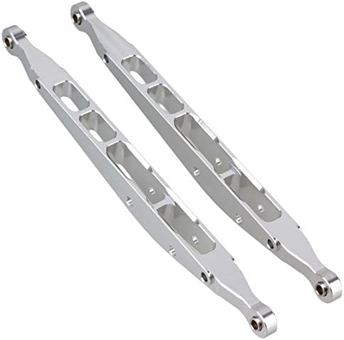 Yiguo 2pcs Silver Aluminium Alloy AX31008 Rear Lower Chassis Linkage Link for 1:10 Axial Yeti Rock Racer 90026 Climbing RC Car