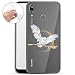 Produktbild Finoo Hülle für Huawei P20 Lite - Handyhülle mit Motiv und Optimalen Schutz TPU Silikon Tasche Case Cover Schutzhülle - Eule und Besen