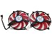 Produktbild Für HD 7990 Grafikkarte Kühler Lüfter, fd7010h12s 12 V 0,35 A 4 Draht rund Twins Fan