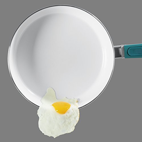 TV Unser Original 05602 bratmaxx Keramik-Hochrandpfannen, 3-er Set mit abnehmbaren Griffen, smaragdgrün - 5