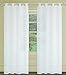 Produktbild LJ Home Fashions , Blumenmuster Elfenbein Sheer 137,2 x 241,3 cm Nirgendwo Tiffany Tülle 2-teilig Vorhang Set