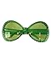 Produktbild Party Brille Diamant Rahmen grün