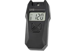 BDKMMS Reptile UVB Index Meter, Smart Digital UVB Tester with Reversible Probe Design for Lizard, Tortoise, Bearded Dragon & Succulent Plants